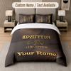 Custom Bedding Set Led Zeppelin Pattern, Print Name Text 1 Duvet Cover plus 2 Pillowcases Home Textile
