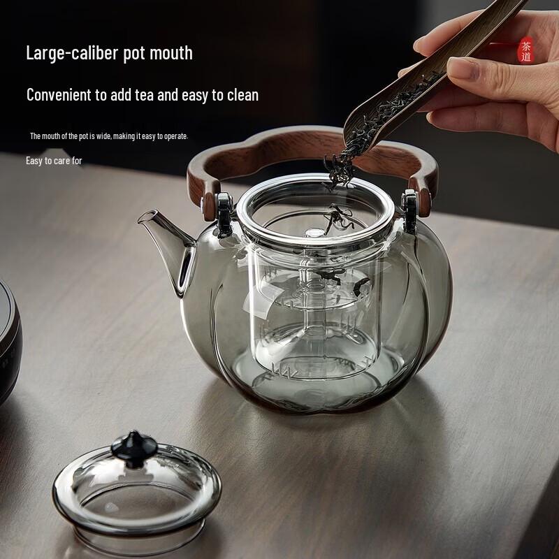 YIHUTEA Glass Teapot & Electric Ceramic Tea Stove Set