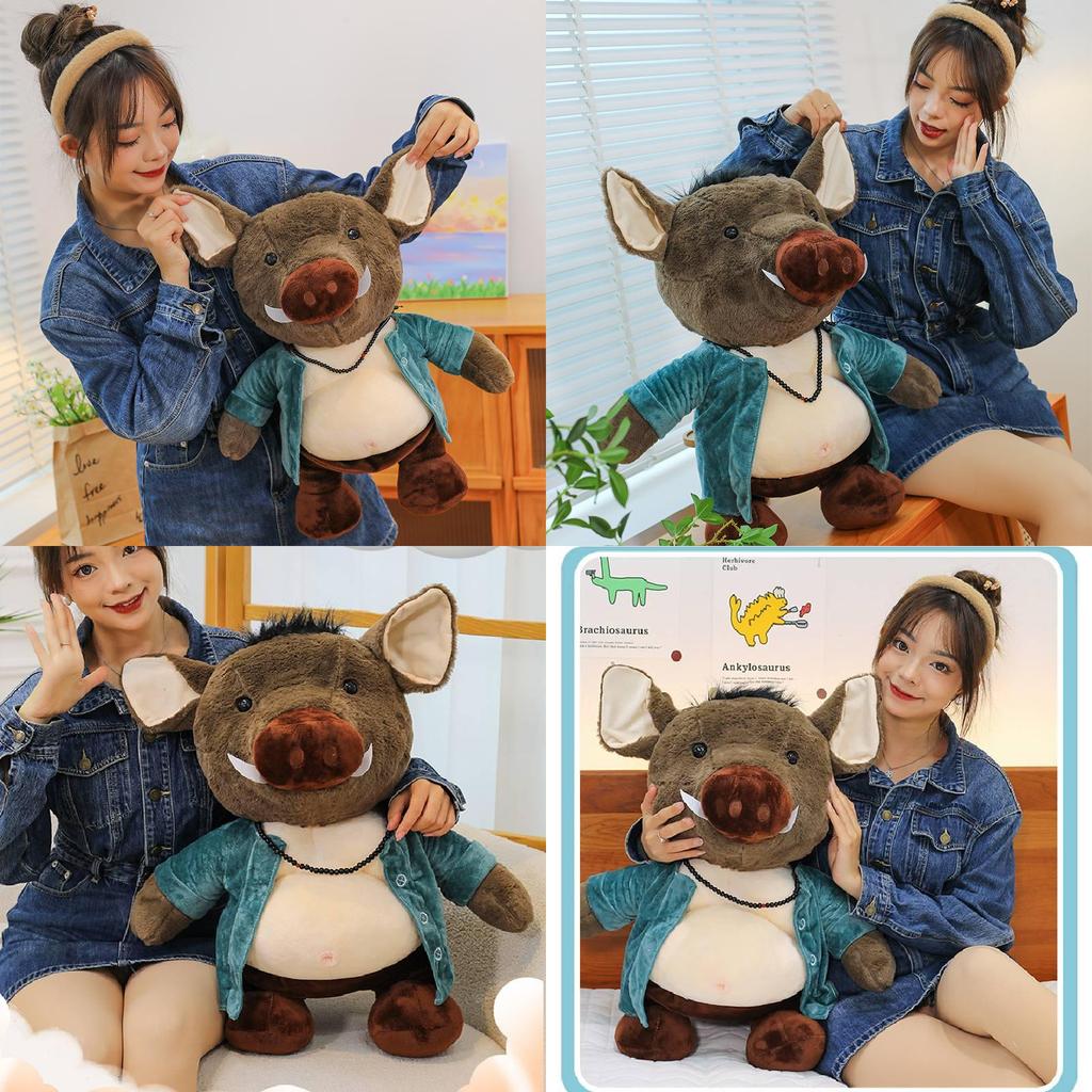Adorable Plush Pig Bajie Doll Soft Toy Black Myth Wukong Keychain Gift For Girls