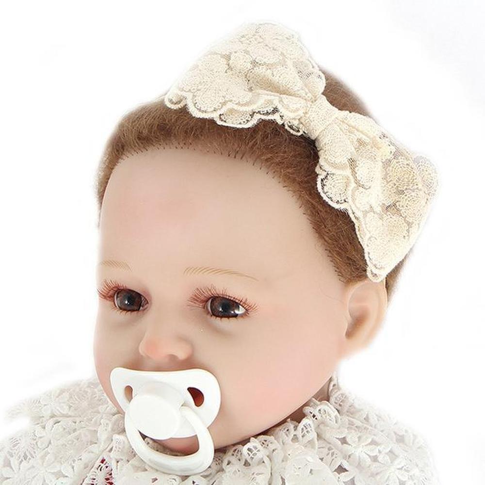Luna Lace Big Ribbon Soft Baby Hairband (6411339)