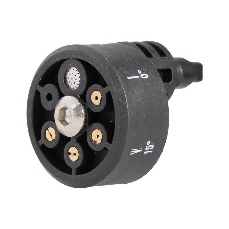 

Пластиковая 6 в 1 регулируемая насадка для 1/4-дюймовой беспроводной мойки высокого давления, очистителя, водяного пистолета, насадки для шланга чёрный