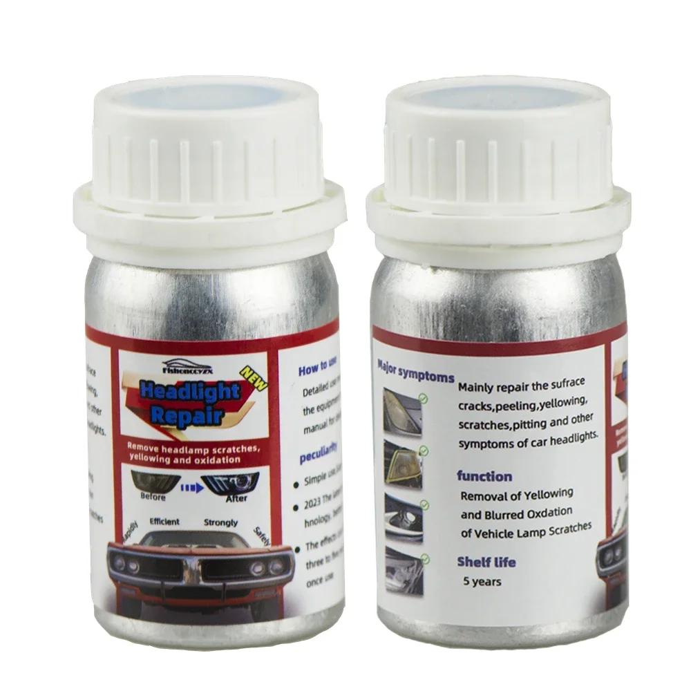 800ml Headlights Liquid Polymer Headlight Chemical Polish Repair Fluid Refurbishment Scratch Repair Polishing Headlights Kit