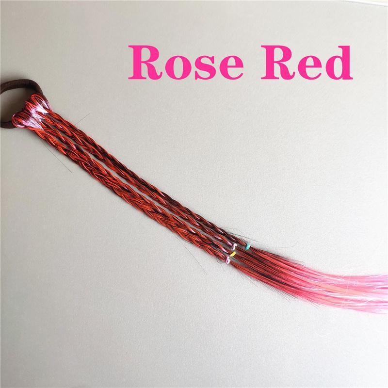 1pcs Simple Kid Elastic Hair Band Rubber Band Hair Accessories Kids Wig Headband Girls Twist Braid Rope Headdress Child Gift