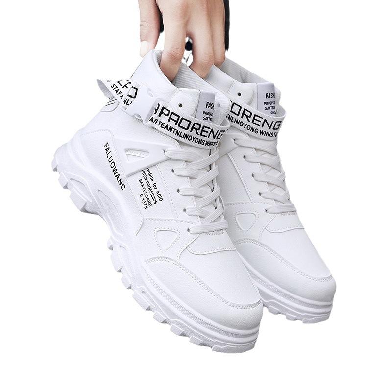 2025 Autumn New Tooling Boots Men's Trend Martin Boots High-top Heightening Casual Men's Shoes Medium-top Sports Tide Winter