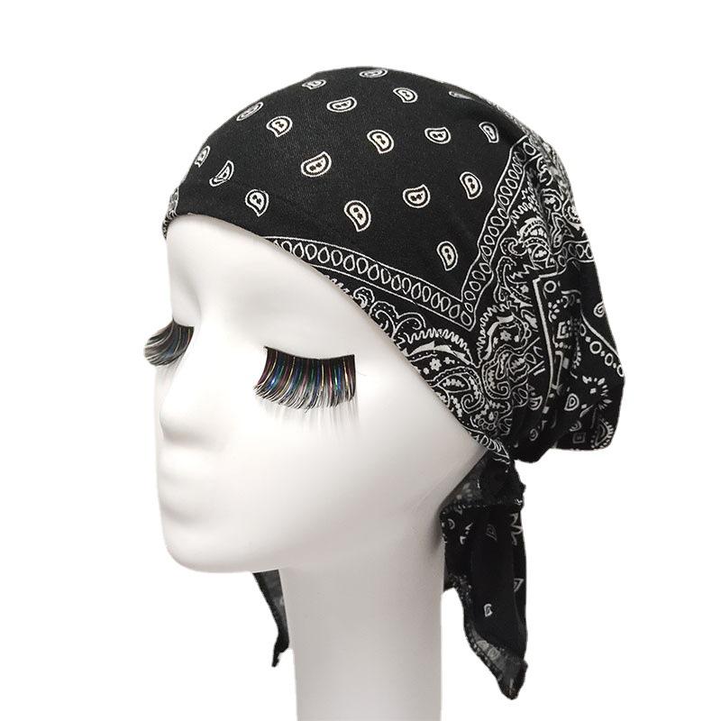 White Pirate Tricorne Bandana Chemotherapy Cap - Thin, Breathable, Adult Headwrap