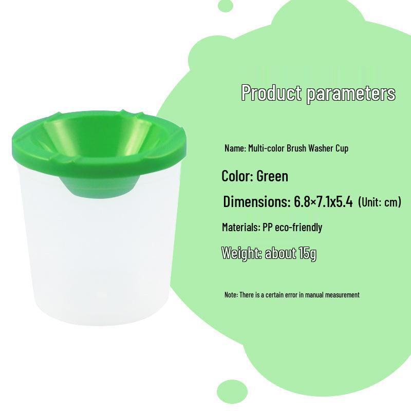Pigment & Brush Washing Cups: Multi-functional Plastic for Kids' Painting Easel Accessories