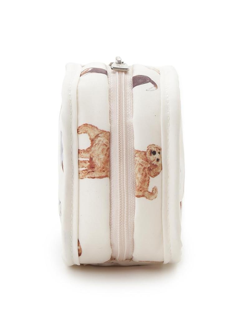 Gelato Pique Playful Dog Print Tissue Pouch PWGB261640 Free Size Women's White/White,