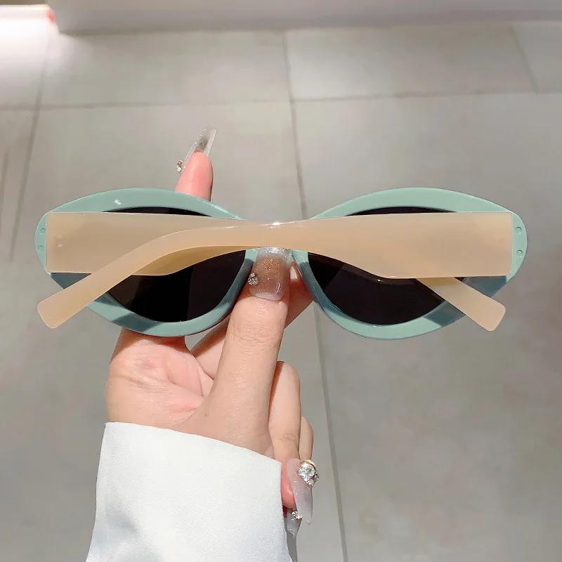 Luxury Brand Designer Vintage Cat Eye Sunglasses Women For Men Sun Glasses Trendy Punk Popular Jelly Sexy Ladies Eyeglasses