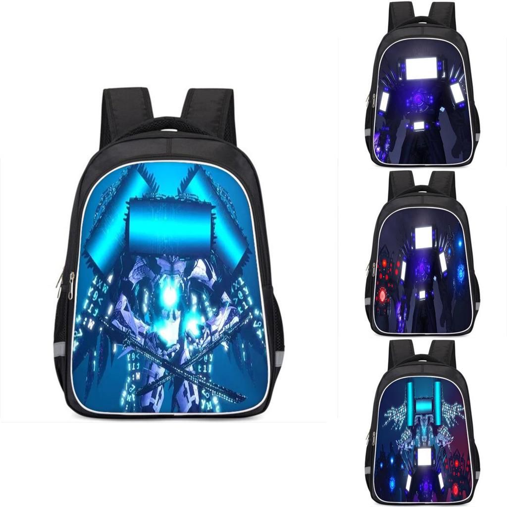 Vibrant Cartoon Character Backpack For Kids Stylish Oxford Cloth Large Capacity