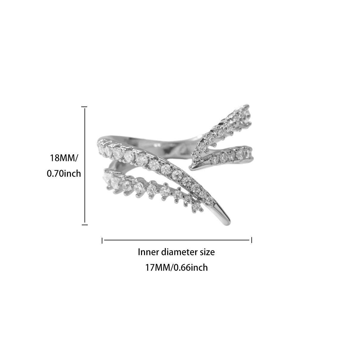 

Luxury Fringe Snake Stainless Steel Rings Gold Color Cubic Zirconia Ring for Women Wedding Jewelry Accessories Anniversary Gifts Adjustable