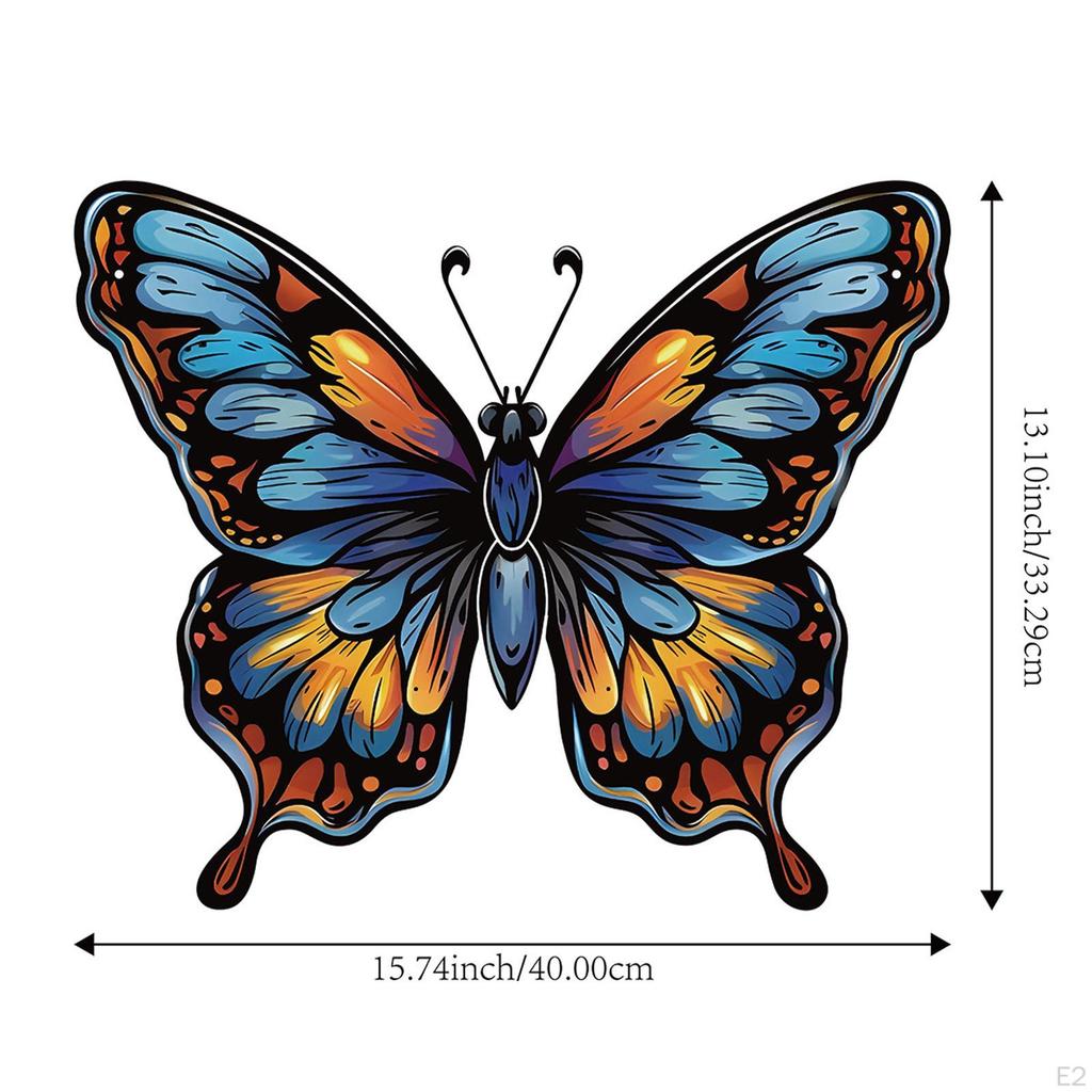 Butterfly Wall Art Hanging Piece for Indoor Outdoor Use, Iron Sculpture Kitchen And Holiday