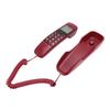 Wall Corded Telephone Caller ID Support Call Back Prevent Slip Landline Phone for Home Hotel Red