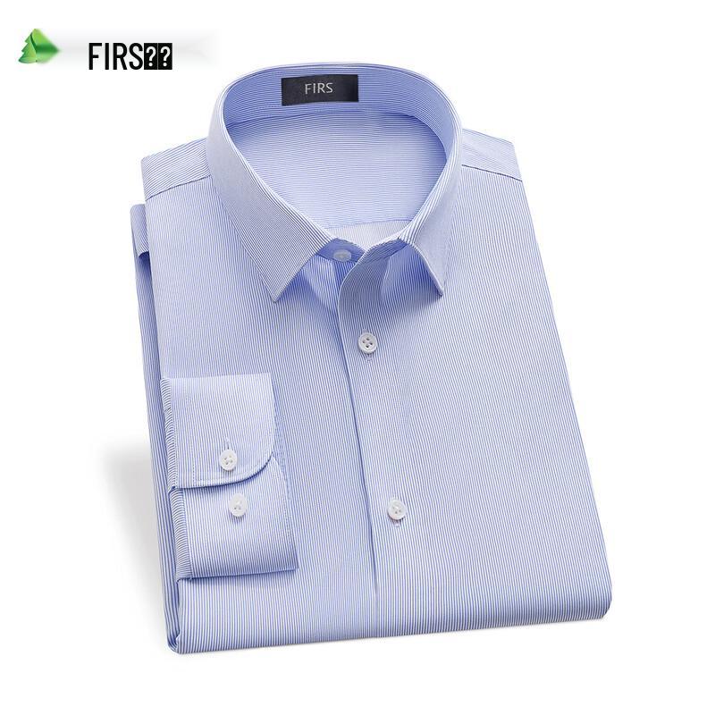 Shanshan Men s 200-Count Non-Iron Silk Blend Long-Sleeve Shirt 41