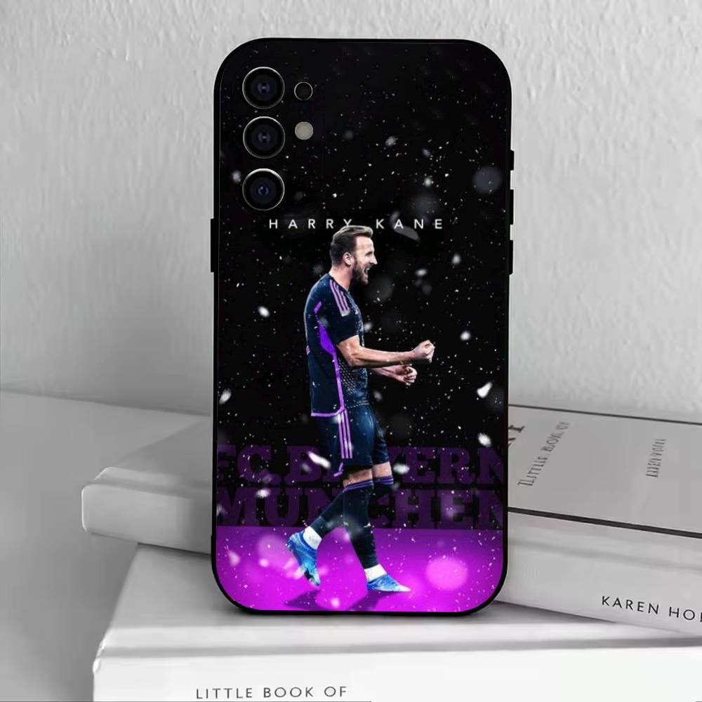 

H-Harry K-Kane Phone Case Black Silicone Soft For Samsung S25,S24,S21,S22,S23,S30,Ultra,S20,Plus,Fe,Lite Samsung S25ULTRA