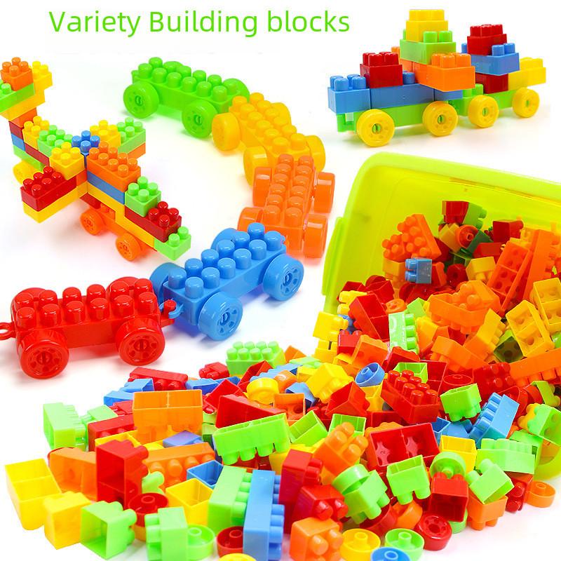 Large Plastic Building Blocks Early Education Puzzle Kindergarten Assembly
