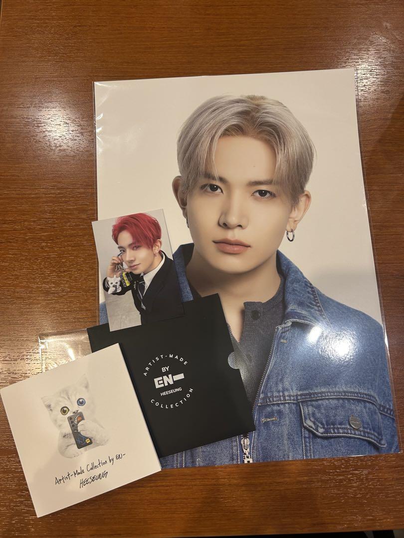 

[USED] ENHYPEN Artist-Made POPUP Trading Card & Bonus Poster Heeseung