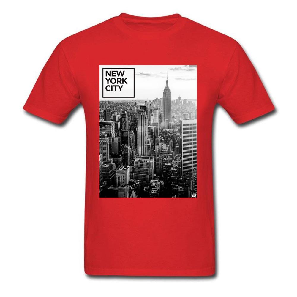 Black White Tshirt Unisex Fashion Streetwear New York City Top Tees Adult Oversized T Shirts Cotton High Quality Clothes Christmas