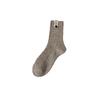 Women's Autumn and Winter Thickened Warm Fashion Cloth Standard Wool Drum Pile Socks