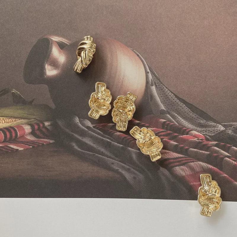 Yisen ESSTUDIO Retro Złote i Srebrne Nieregularne Guziki Do Płaszcza Damskiego