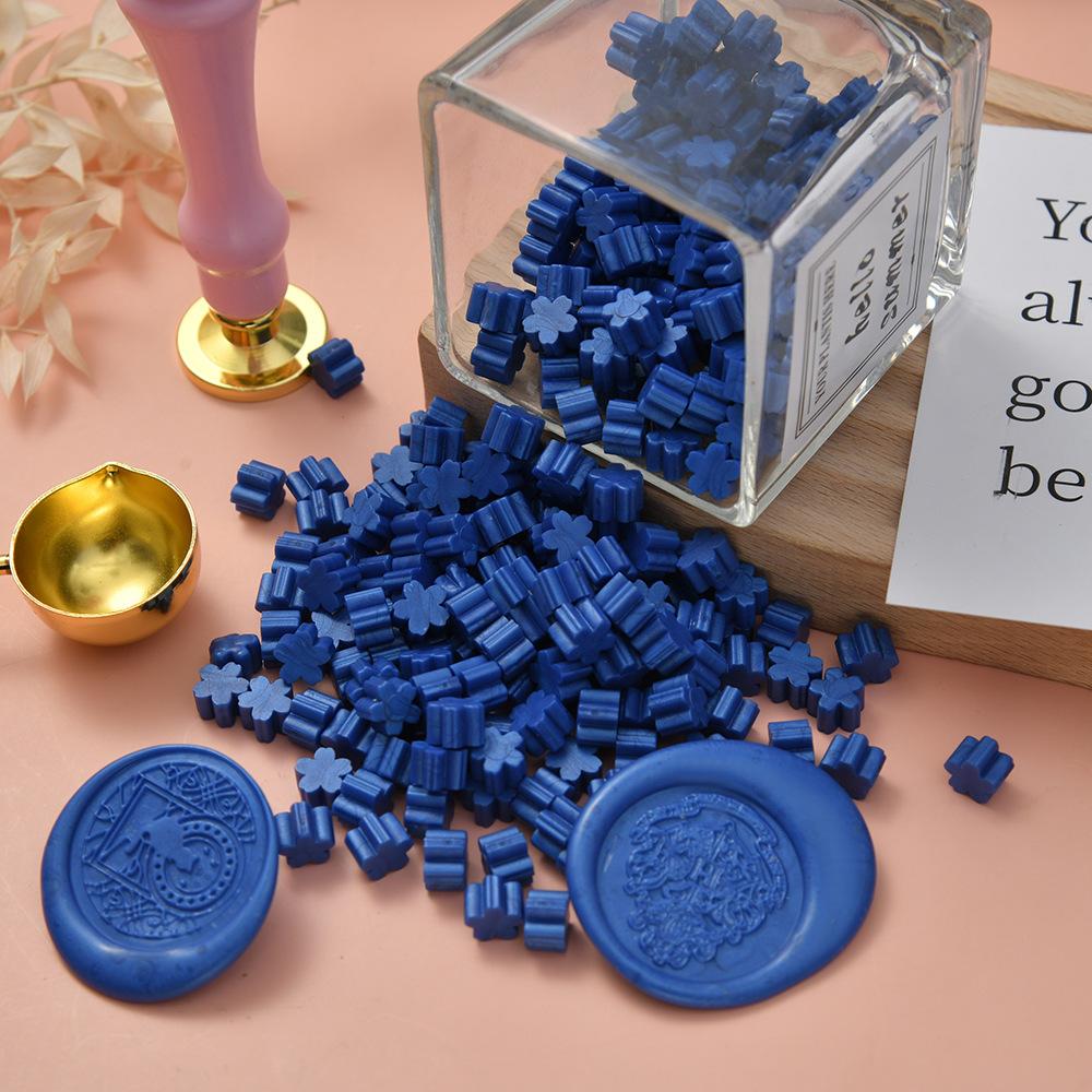 500G Cherry Blossom Shape Cute Fire Paint Wax Grains Student Handmade Creative DIY Decorative Gift Envelope Sealing Supplies