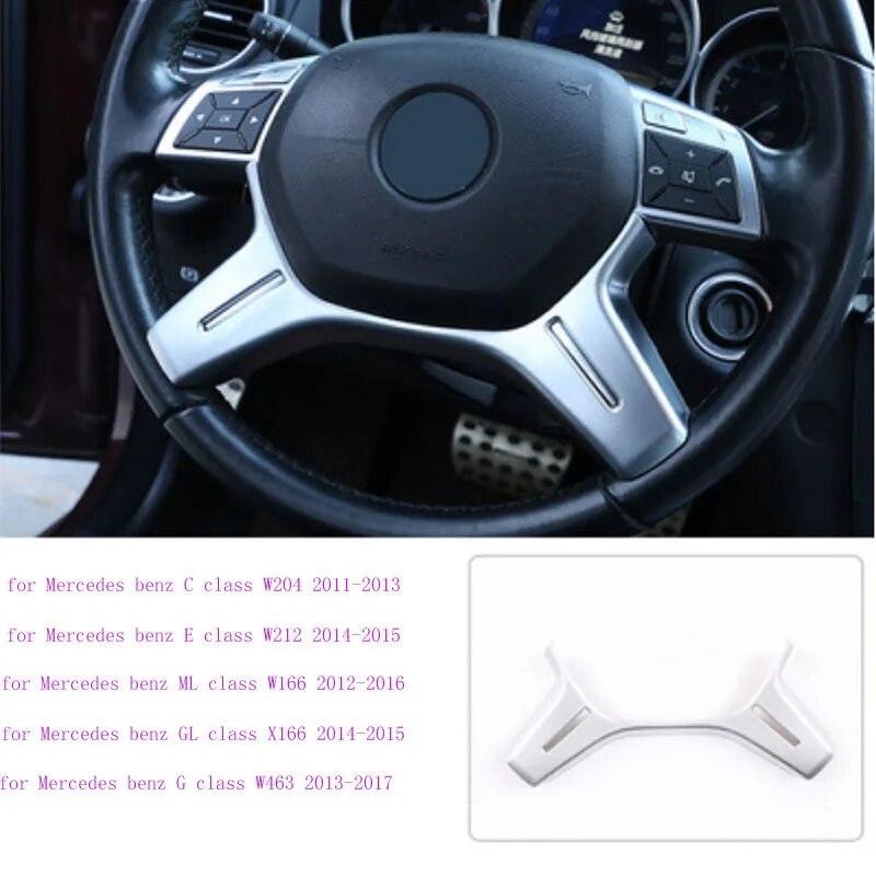 Car Accessories Steering Wheel Frame Trim Cover Decorative For Mercedes Benz C Class W204 W212 W463 W166 X166 2011-2017