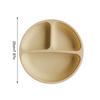 Silicone Divided Kitchen Dining Storage Plate Infant Dinnerware Toddlers Adults Washable Reusable Eating Training Dish