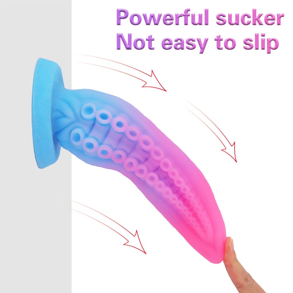 Colored Tentacle Anal Plug Large Anal Dildo Suction Cup Big Butt Plugs Female Masturbator Anal Dilator Men Women Toys For Adults
