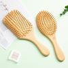Bamboo Paddle Hair Brush Detangling Hair Comb Reduce Frizz Massage Scalp for Straight Curly Dry Wet Thick Fine Hair