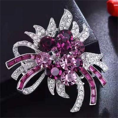 High-end Pearl And Rhinestone Brooch For Women, Versatile, -, Exquisite Silk Scarf Clip, Corsage Pin.