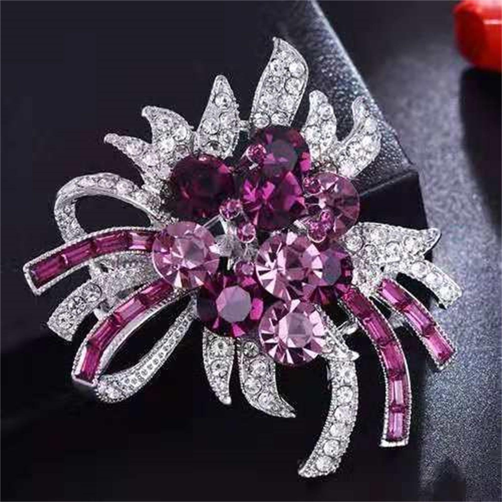 

High-end Pearl And Rhinestone Brooch For Women, Versatile, -, Exquisite Silk Scarf Clip, Corsage Pin. One Size