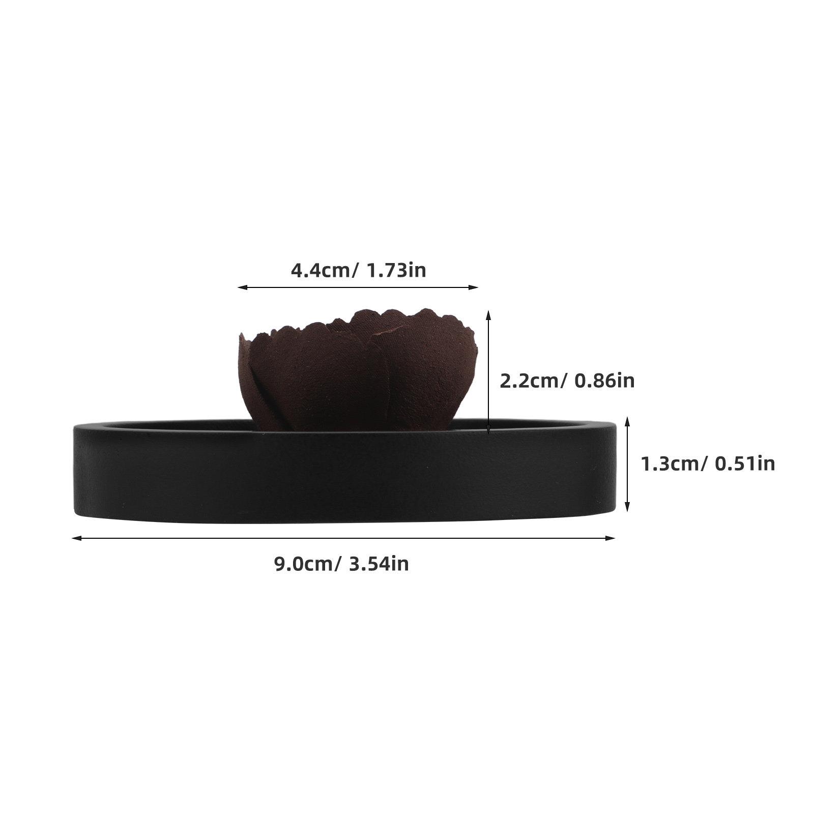 

Ceramic Flower Incense Holder with Ash Catcher Porcelain Stand for Burning Sage Incense Sticks Meditation Room Home Decor кофейный