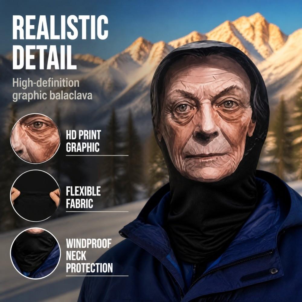 Breathable Funny Horror Grandma Mask Ultra-Soft Mesh Mask Party Masquerade Mask Masquerade Balls