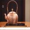Tai Xi Ge Handmade Copper Tea Kettle with Five Cattle Design