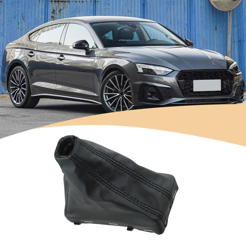 Leather Gear Shift Knob Gaitor Boot Cover for For A4 B8 A5 Q5 Enhances Comfort and Interior Style Easy Tallation