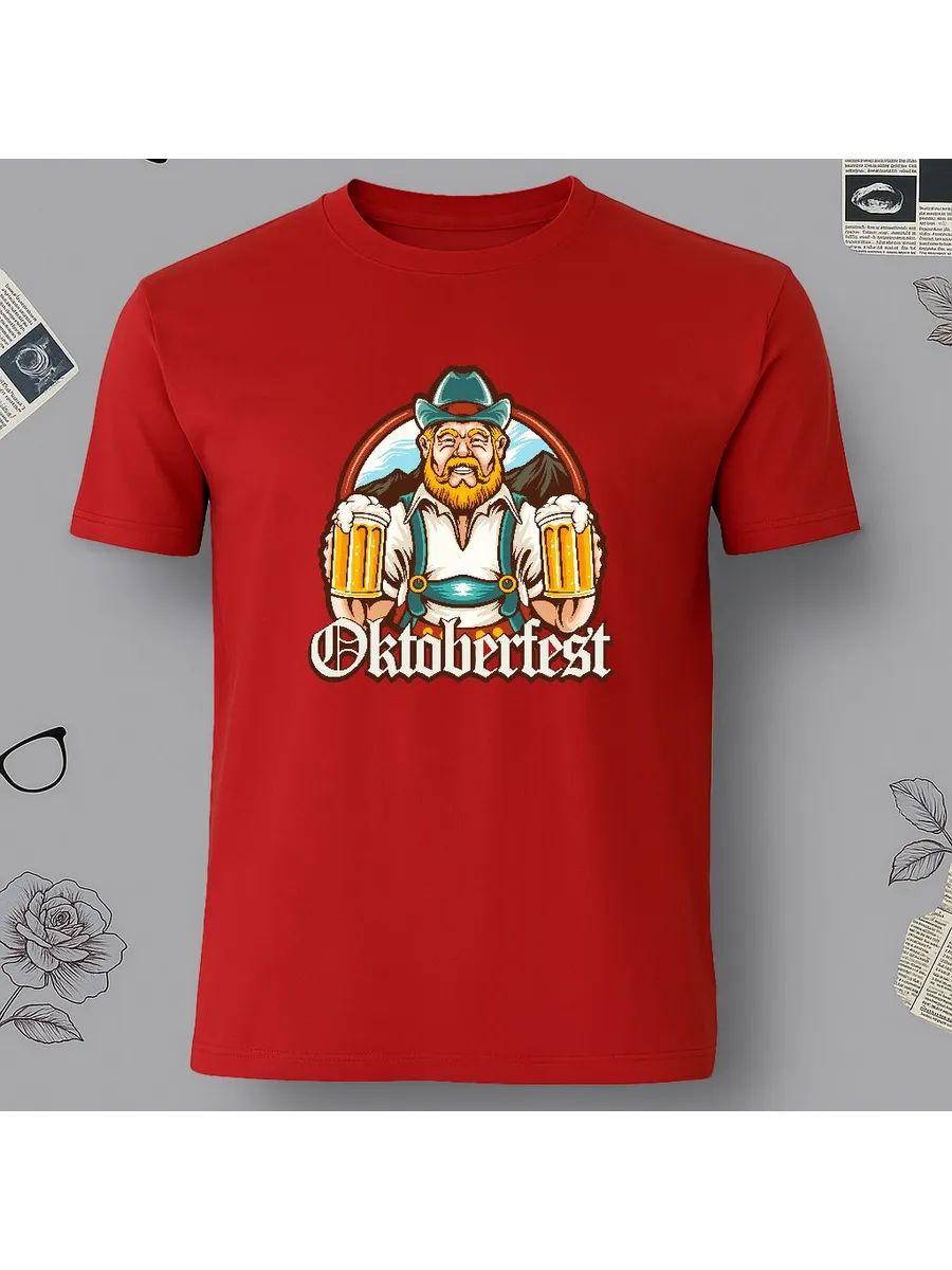 Man with beer Oktoberfest T-shirt XL
