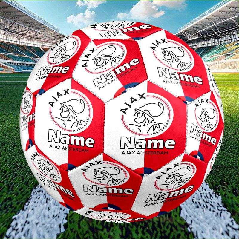Custom Name Personalized Ajax Print Size 5 Soccer Ball Training & Match Football, for Team, Kicking, Gift for Football Enthusiasts