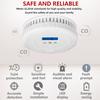 Carbon Monoxide Alarm Detector Battery Powered Smoke and Carbon Monoxide Detector Alarm LCD Display CO Detector for Home Depot