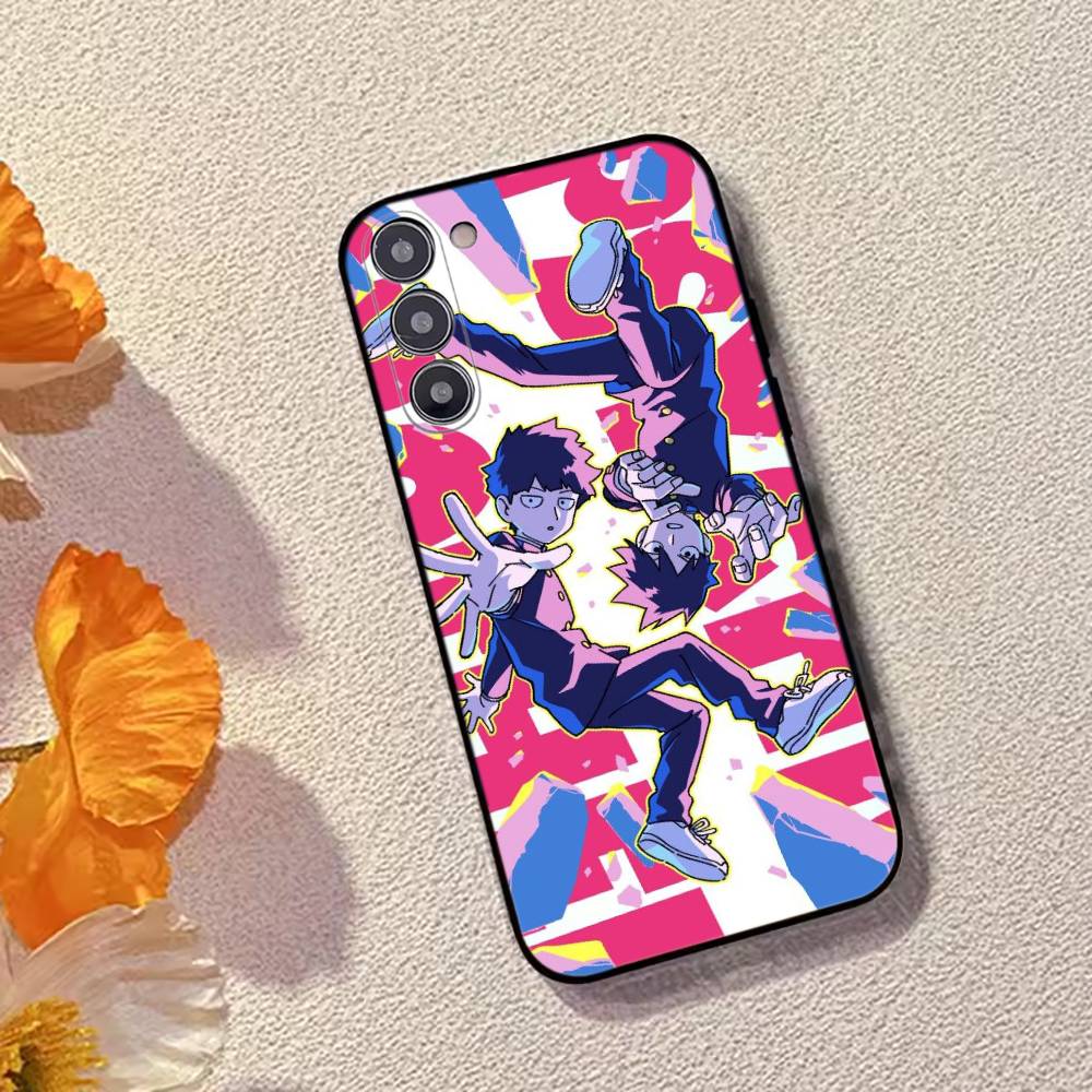 

Amine M-Mobs Psycho 100 Phone Case Black Silicone Soft For Samsung Galaxy A73,A72,A71,A70,A53,A52,A51 Samsung a30 a20