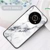 Deksel For Honor 50 Pro 50 se X8 X9 X7 7A Pro 7s 20 50 Lite 9x Premium 9C 30S 9S Deksel Marmorert herdet glass Deksel bak