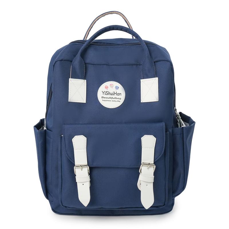 

Large Capacity Backpack Student Schoolbag синій