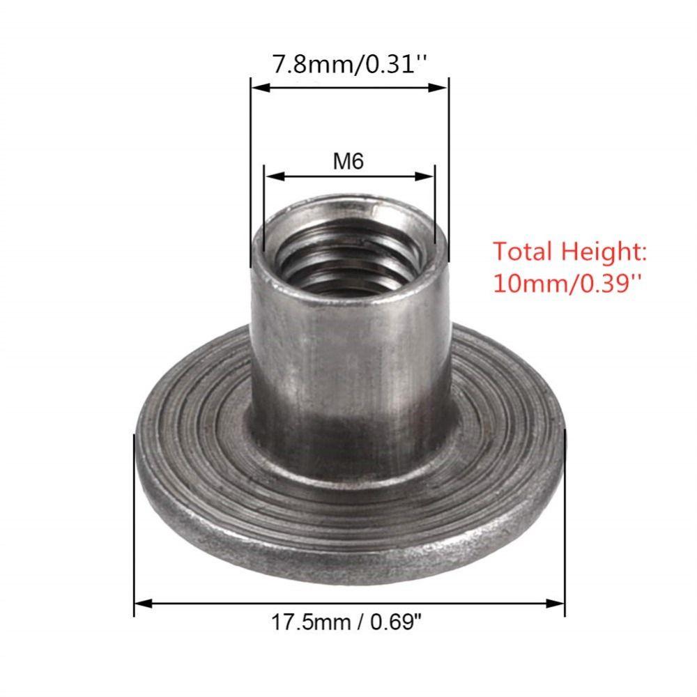 30Pcs M4 M5 M6 M8 M10 T-Nut  Fitting Fastener Hardware Nuts Female Thread