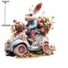 Bunny Tabletop Ornament Easter - 2D Flat Acrylic Desktop Ornament, Wall Decor Art, Four Seasons Decoration, Novelty Home Decor, Perfect Durable