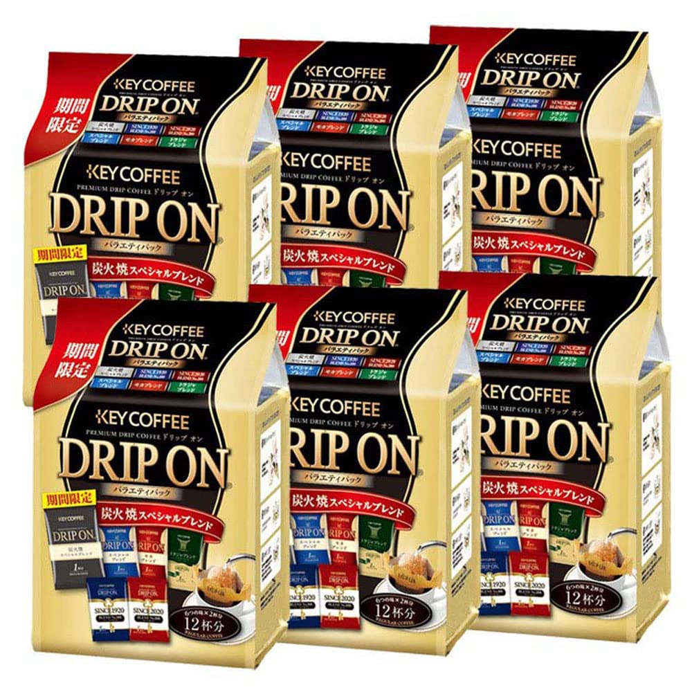 

Упаковка Key Coffee Drip Coffee Variety Pack 6 Flavors 12P x 6 Pieces 72 Cups Drip-on
