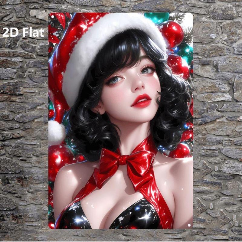Pin-Up Girl Blechschilder, Garage Werkstatt Metalldekor 20x30cm