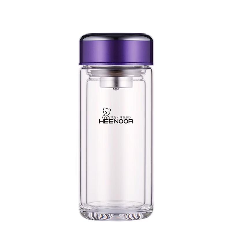 

Heenoor Double-Layer Glass Tea Infuser Mug