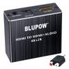 BLUPOW 4K30Hz HDMI Audio Separator (Optical Digital and 3.5mm Stereo Audio Output) Digital Audio and Sound Separator, 2160P, HDCP1.4, 3D Support, Comp