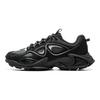 Li Ning Cloud Leopard Reflective Trendy Sports Non-Slip Rebound Mid-Top Casual Shoes Unisex Casual Shoes Black Gray AZGV069-1