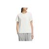 Adidas Casual Simple Round Neck Short Sleeve T-Shirt Women Tops Han-Jade-White JJ3587