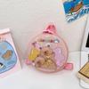 School Bag New Cartoon Hard Shell Small Round Bag Kapibara Cute Eggshell Small School Bag Boys and Girls Snacks Backpack