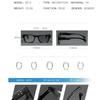 Women's eyewear, men's and women's fashion square frame photochromic glasses